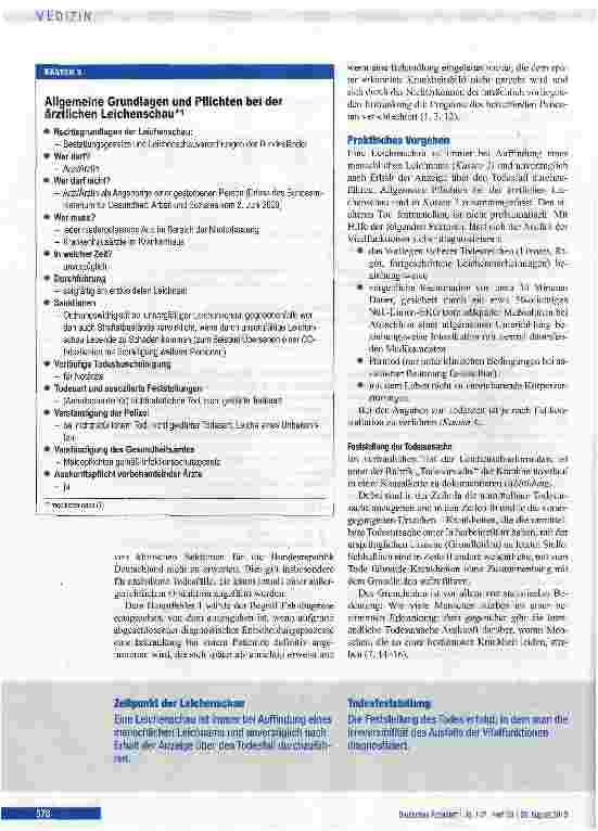 Vorschauseite 4: Ärztliche Leichenschau