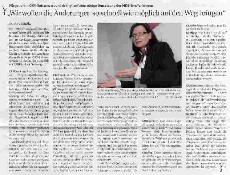 Vorschauseite 1: Wir wollen die Änderungen so schnell wie möglich auf den Weg bringen