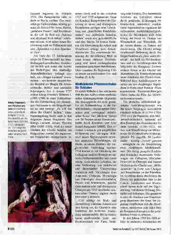 Vorschauseite 2: Die Pest, die Weiße Frau und eine weitgreifende Kabinettsorder