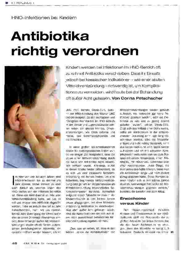 Vorschauseite 1: Antibiotika richtig verordnen