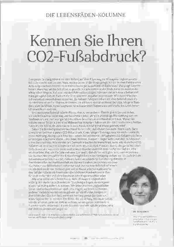 Vorschauseite 1: Kennen Sie Ihren CO2-Fußabdruck?