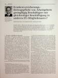 Vorschauseite 1: Krankenversicherungsbeitragspflicht von Arbeitgebern geringfügig Beschäftigter mit gleichzeitiger Beschäftigung in anderen EU-Mitgliedstaaten?