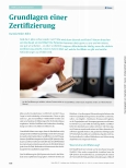 Vorschauseite 1: Grundlagen einer Zertifizierung
