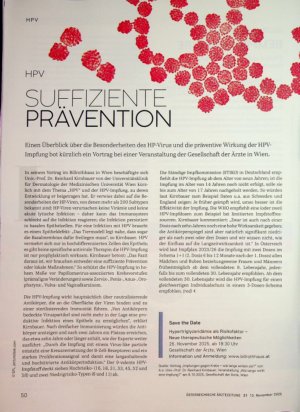 Vorschauseite 1: HPV Suffiziente Prävention