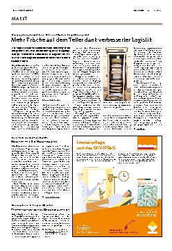 Vorschauseite 1: Mehr Frische auf dem Teller dank verbesserter Logistik