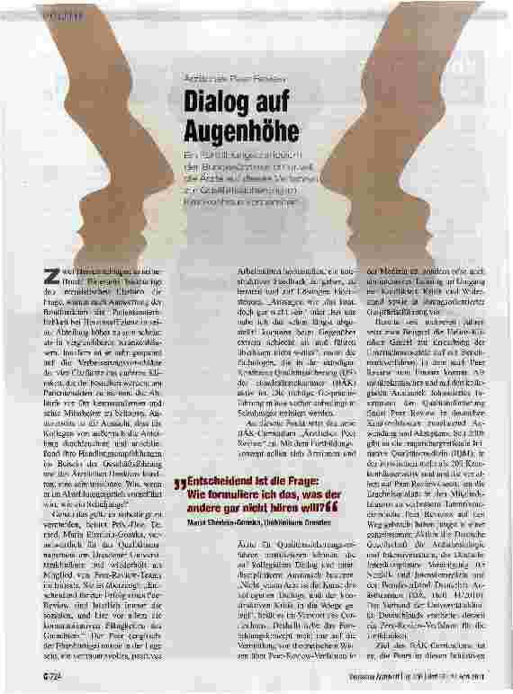 Vorschauseite 1: Dialog auf Augenhöhe