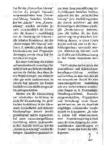Vorschauseite 2: Organisation und Finanzierung einer gemeinsamen PflegeausbildungDKI favorisiert Fondslösung