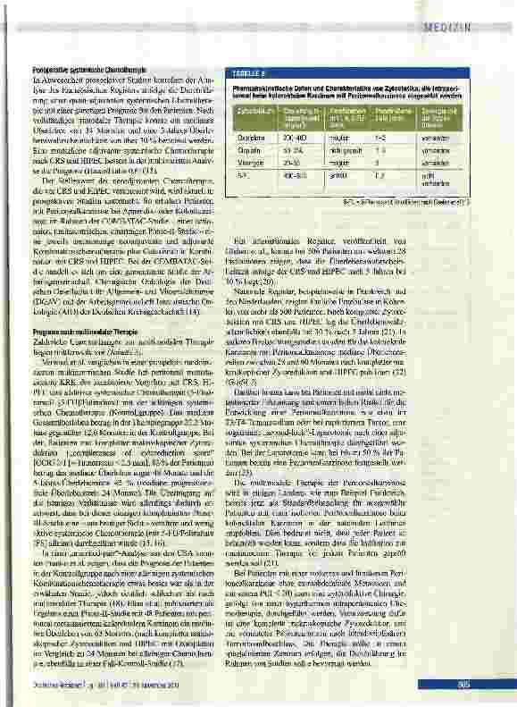 Vorschauseite 4: Multimodale Therapiekonzepte der Peritonealkarzinose bei kolorektalen Karzinomen