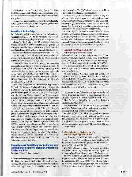 Vorschauseite 2: FORTBILDUNG: AMBULANTE KODIERRICHTLINIENDefinition der Behandlungsdiagnose