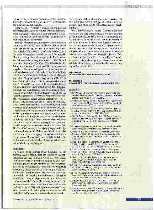 Vorschauseite 5: Therapeutisches Vorgehen bei Frontzahntraumata