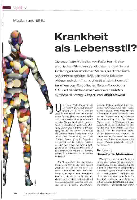 Vorschauseite 1: Krankheit als Lebensstil?