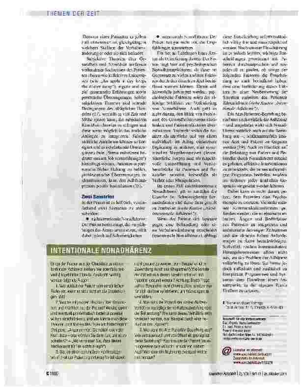 Vorschauseite 3: Adhärenz im Praxisalltag effektiv fördern