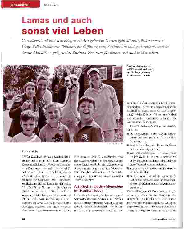 Vorschauseite 1: Lamas und auch sonst viel Leben