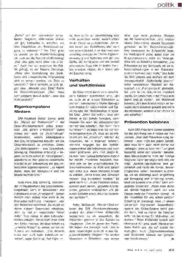 Vorschauseite 2: Kooperation statt Isolation
