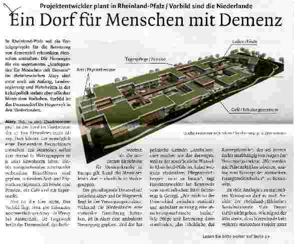 Vorschauseite 1: Ein Dorf für Menschen mit Demenz