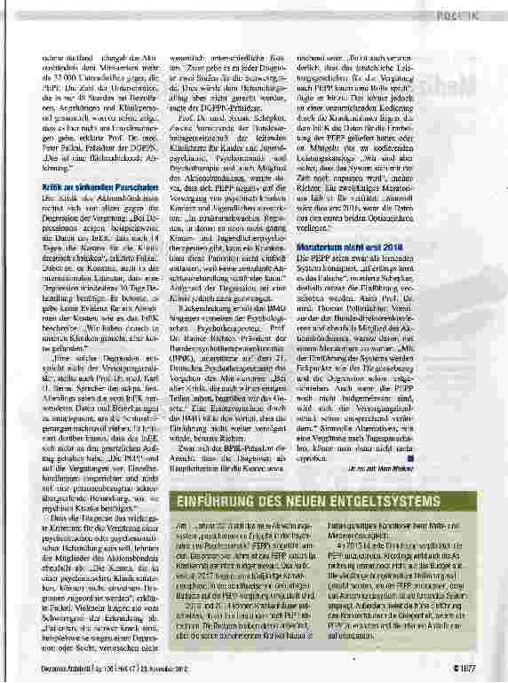 Vorschauseite 2: Protest gegen neues Abrechnungssystem
