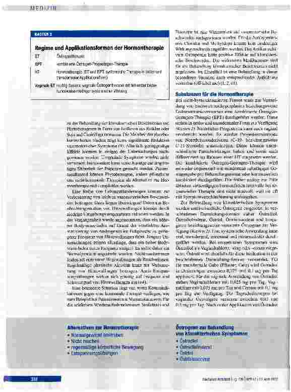 Vorschauseite 3: Therapie von Beschwerden in den Wechseljahren