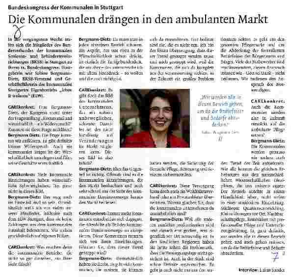 Vorschauseite 1: Die Kommunalen drängen in den ambulanten Markt