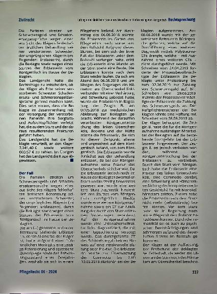 Vorschauseite 2: Haftung einer Klinik beim Sturz eines Menschen mit Behinderung vom Röntgentisch