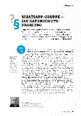 Vorschauseite 1: WhatsApp-Gruppe - Ein Datenschutzproblem?
