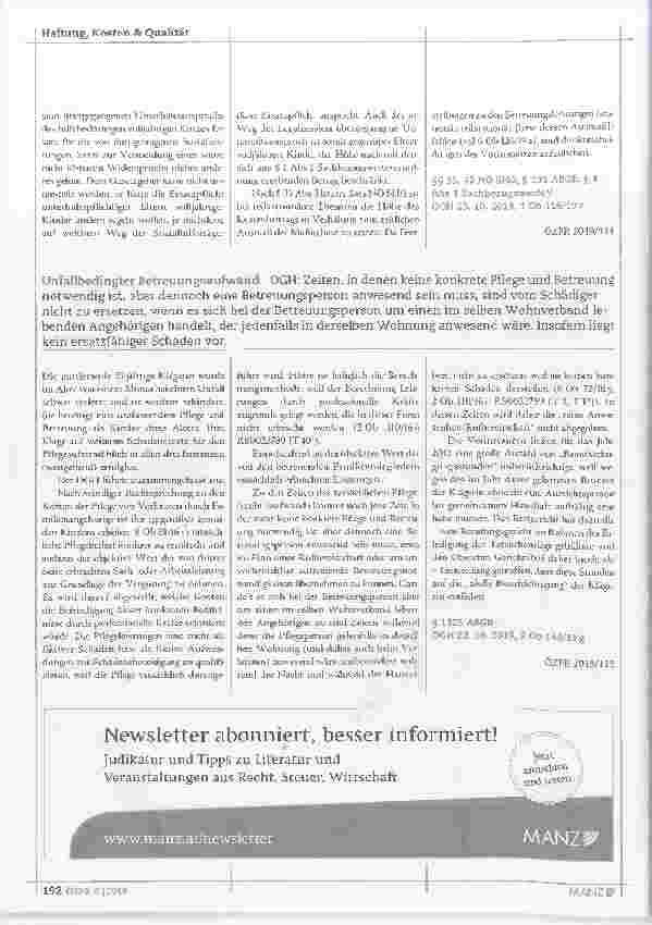 Vorschauseite 2: Vizepräsident des Obersten Gerichtshofs Rechtsprechung