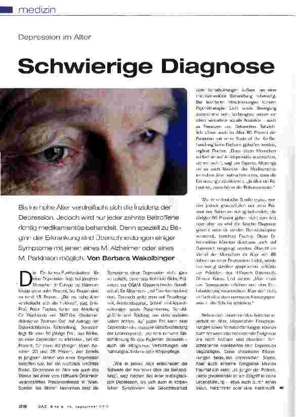 Vorschauseite 1: Schwierige Diagnose