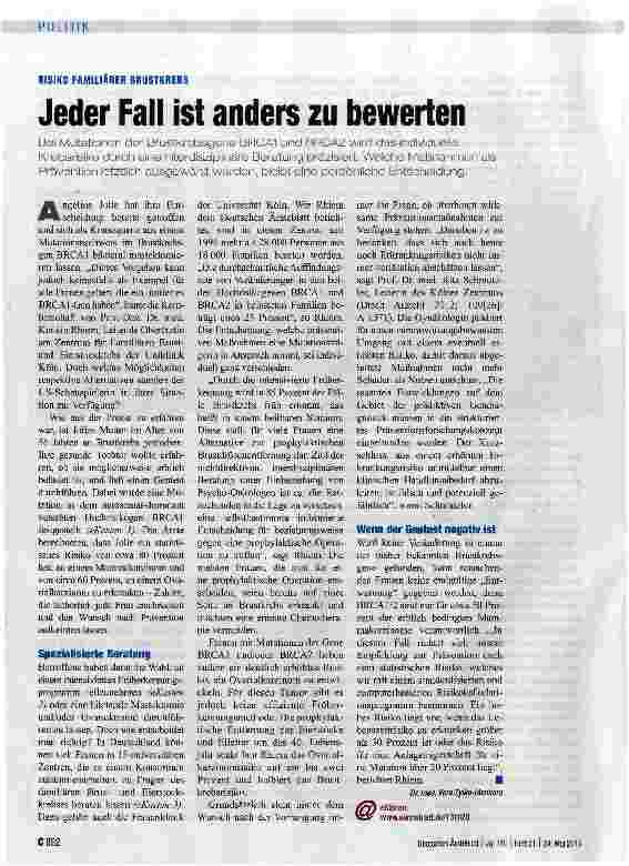Vorschauseite 1: Jeder Fall ist anders zu bewerten