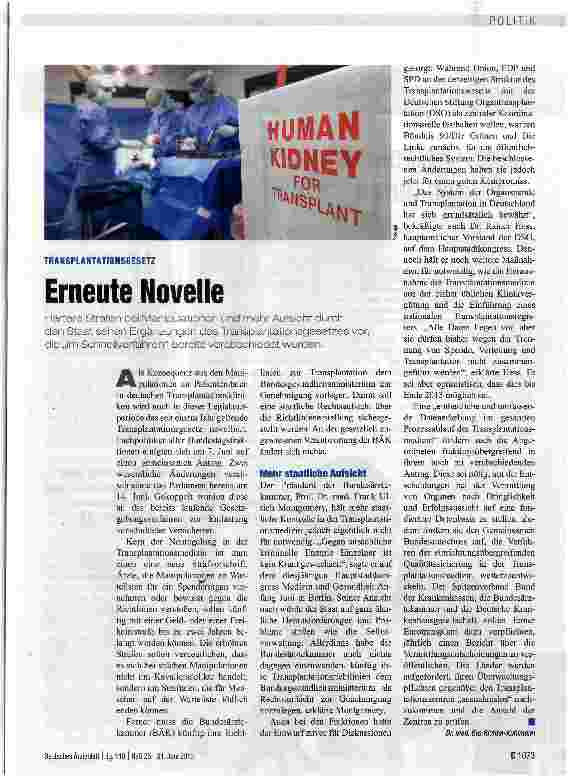 Vorschauseite 1: Erneute Novelle
