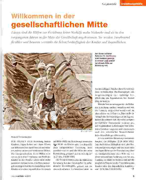 Vorschauseite 1: Willkommen in der gesellschaftlichen Mitte