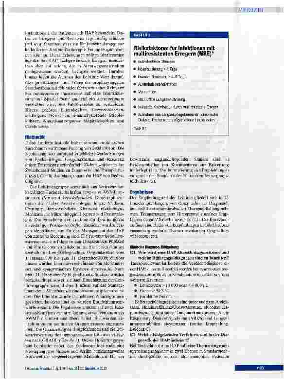 Vorschauseite 2: Erwachsene Patienten mit nosokomialer Pneumonie