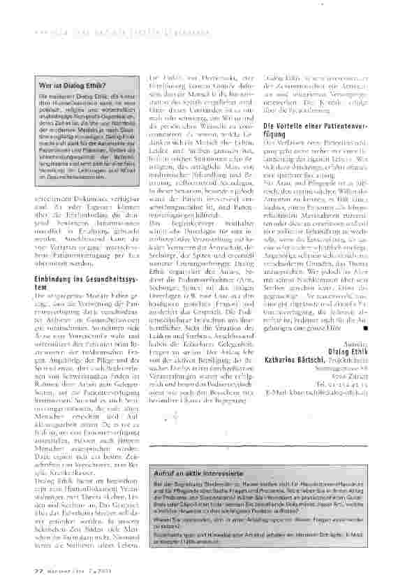 Vorschauseite 3: Das HumanDokument -die Patientenverfügung von Dialog Ethik