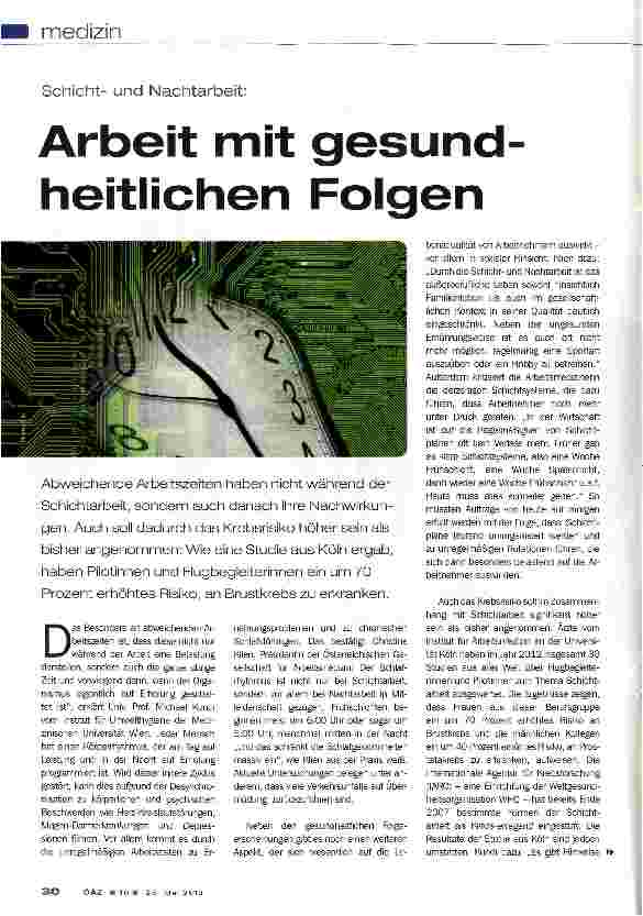 Vorschauseite 1: Arbeit mit gesundheitlichen Folgen