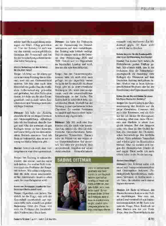 Vorschauseite 2: Von jedem Arztetag gehen Impulse für die Politik aus