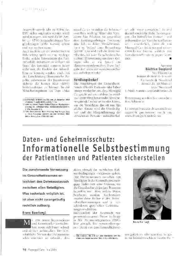 Vorschauseite 3: Rechte und Pflichten der Versicherten in Managed-Care-Modellen