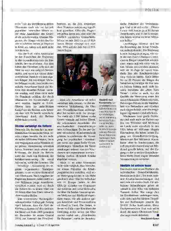 Vorschauseite 2: Achterbahnfahrt für Obamacare