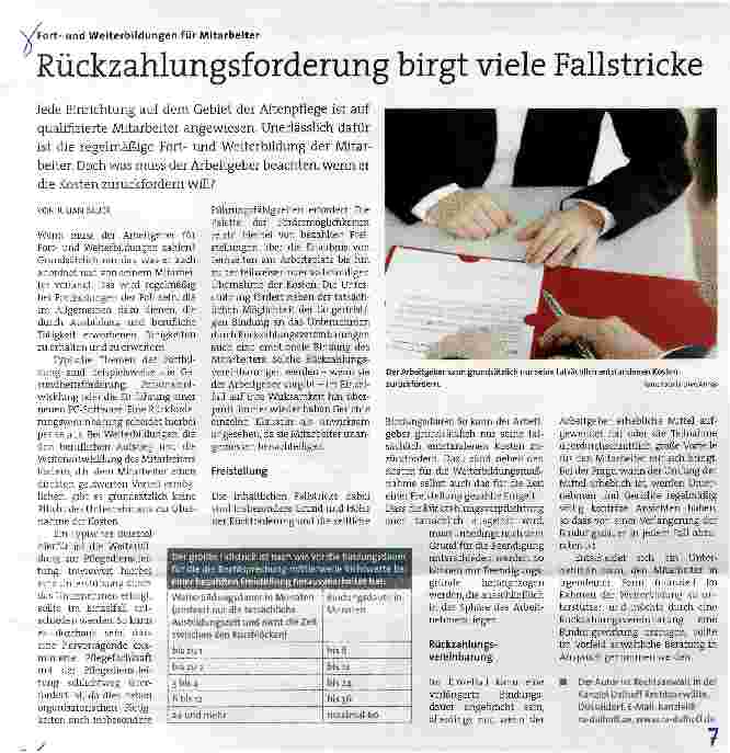 Vorschauseite 1: Rückzahlungsforderung birgt viele Fallstricke