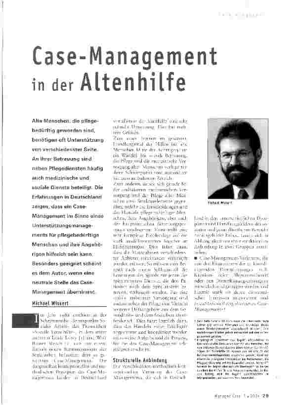 Vorschauseite 1: Case-Management In der Altenhilfe