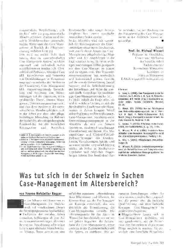 Vorschauseite 3: Case-Management In der Altenhilfe