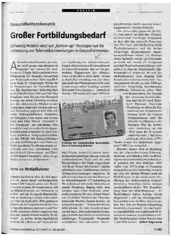 Vorschauseite 1: Großer Fortbildungsbedarf