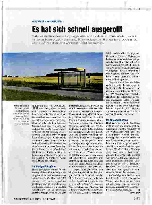 Vorschauseite 1: Es hat sich schnell ausgerollt