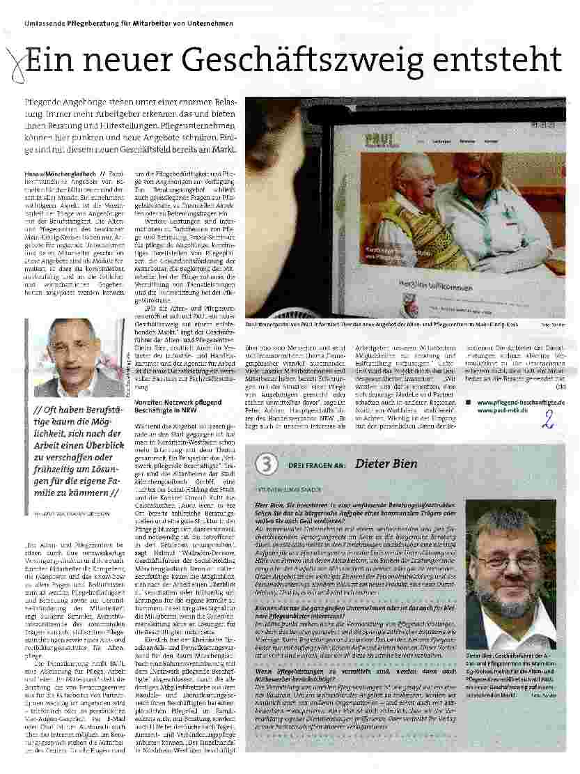Vorschauseite 1: Ein neuer Geschäftszweig entsteht