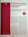 Vorschauseite 1: S3-Leitlinie: Empfehlung für eine evidenzbasierte Geburtshilfe