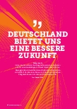 Vorschauseite 1: Deutschland bietet uns eine bessere Zukunft.