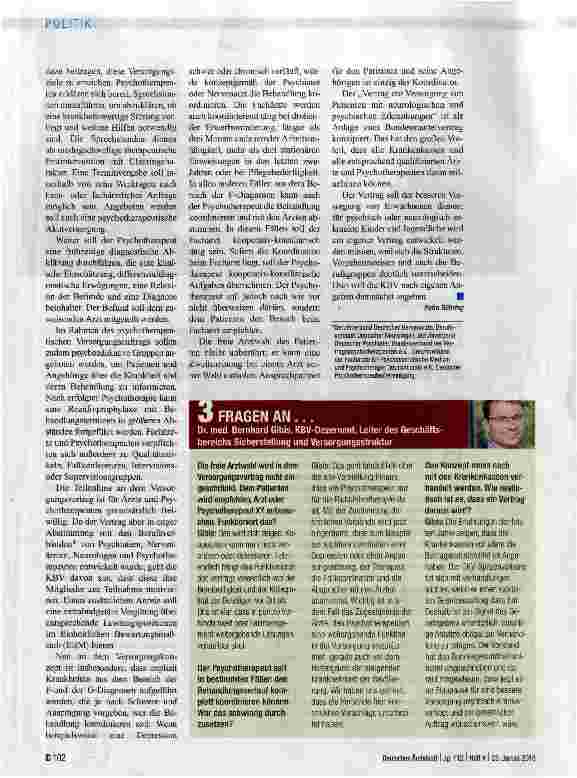 Vorschauseite 2: Bessere Versorgung durch strukturierte Zusammenarbeit