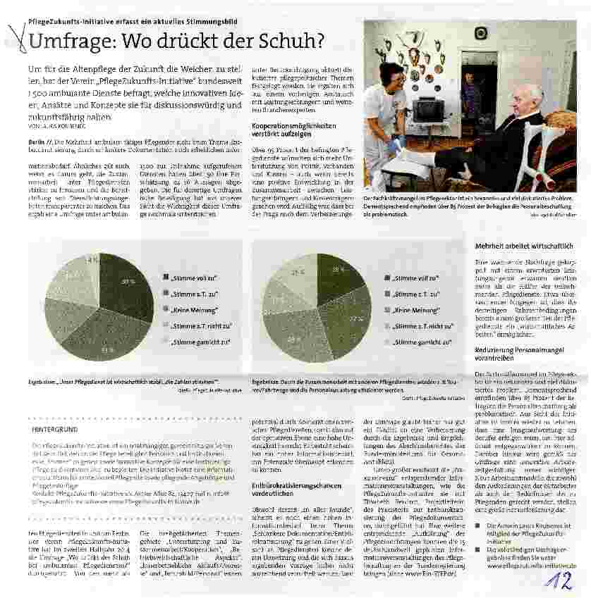 Vorschauseite 1: Umfrage: Wo drückt der Schuh?