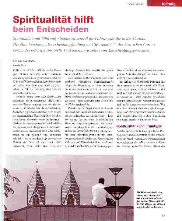 Vorschauseite 1: Spiritualität hilft beim Entscheiden