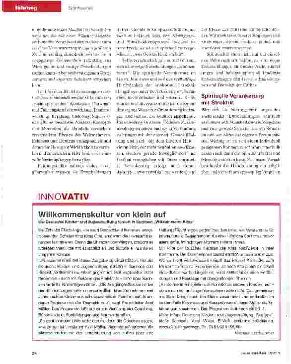 Vorschauseite 2: Spiritualität hilft beim Entscheiden