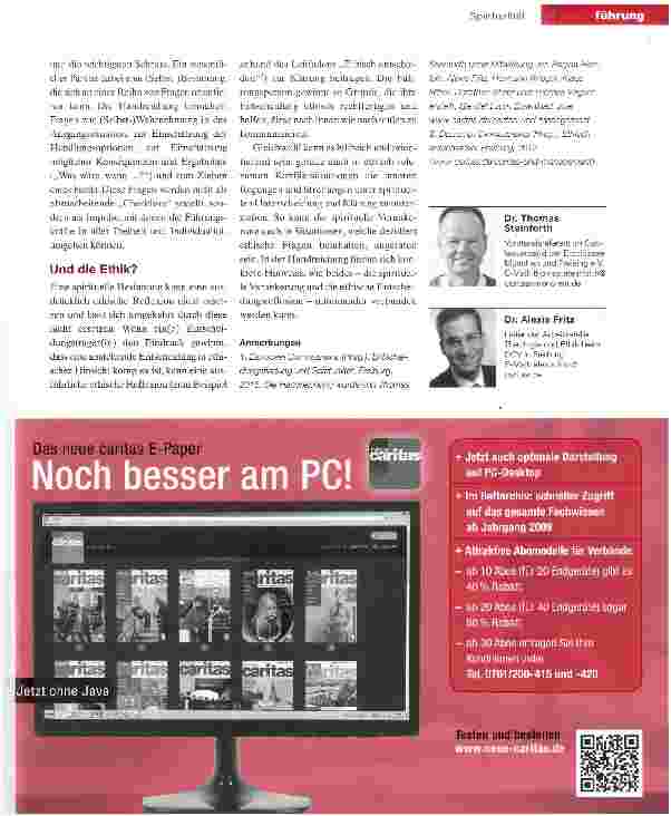 Vorschauseite 3: Spiritualität hilft beim Entscheiden