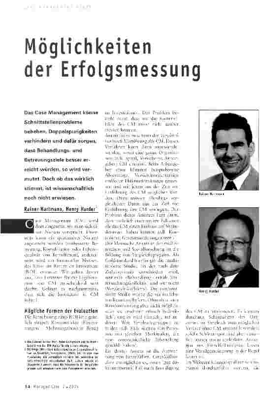 Vorschauseite 1: Möglichkeiten der Erfolgsmessung