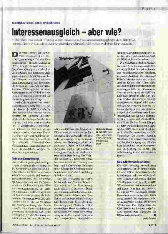 Vorschauseite 1: Interessenausgleich - aber wie?